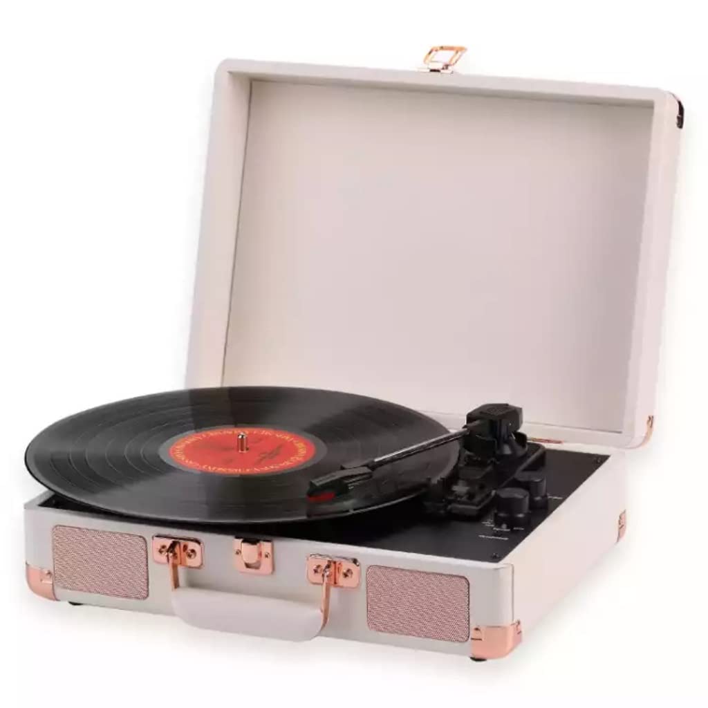 Gramofon przenośny gramofon walizkowy gramofon gramofonowy Bluetooth 5.0 33 45 78 obr./min gramofon gramofon retro (rozmiar: wtyczka brytyjska) (wtyczka brytyjska)