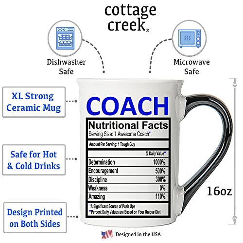 Cottage Creek Coach Mug, Ceramic 16Oz. #1 Coach Coffee Mug, Coach Gifts, Coaching Gifts #TOP1