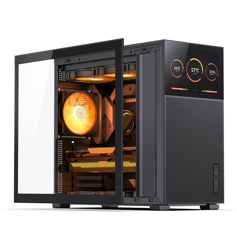 Amazon.co.jp: JONSBO D41 ATX PCケース サブHD-LCDスクリーン付き