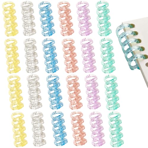 リングバインダーセット6セット 多色 Amazon | PATIKIL 6リングバインダーカバー 2パックA5レザー