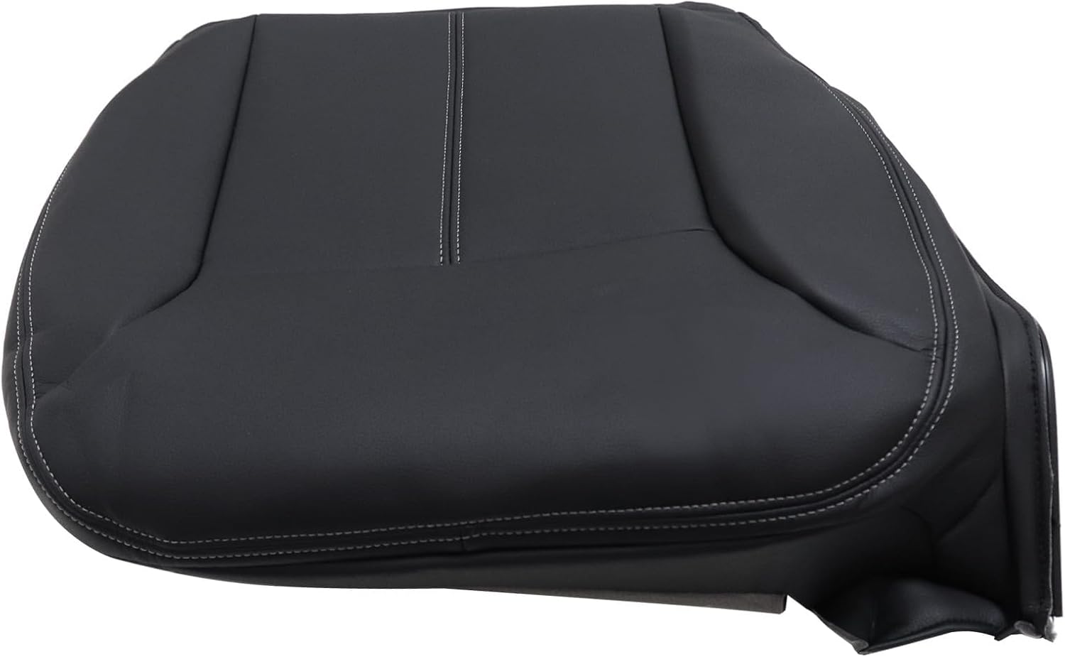 NLQR Front Driver Bottom Replacement Seat Cover Black Microfiber Leather Compatible with Mercedes Benz GL320 GL350 GL450 GL500 GL550 2007-2012