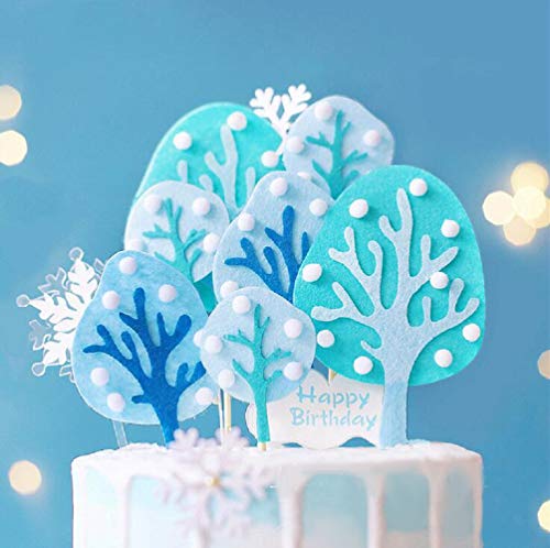 Jevenis Winter Penguin Cake Decoration Winter Onederland Cake Decoration Snowflake Cake Decoration Winter Onederland Party Supplies #TOP4