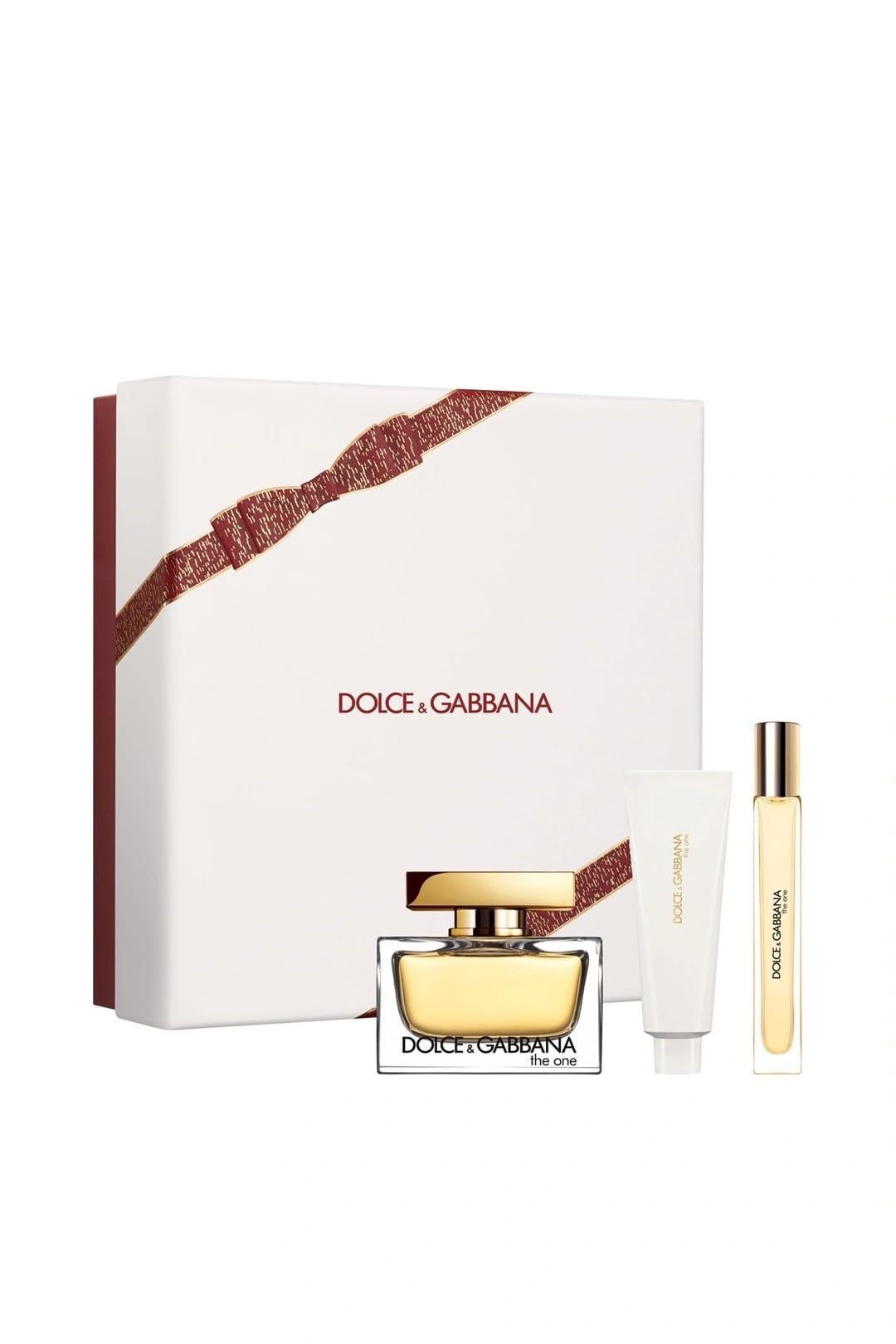 Dolce & Gabbana The One Eau de Parfum - Set de regalo de 75 ml (contiene 75 ml de EDP, loción corporal de 50 ml y spray de viaje de 10 ml)