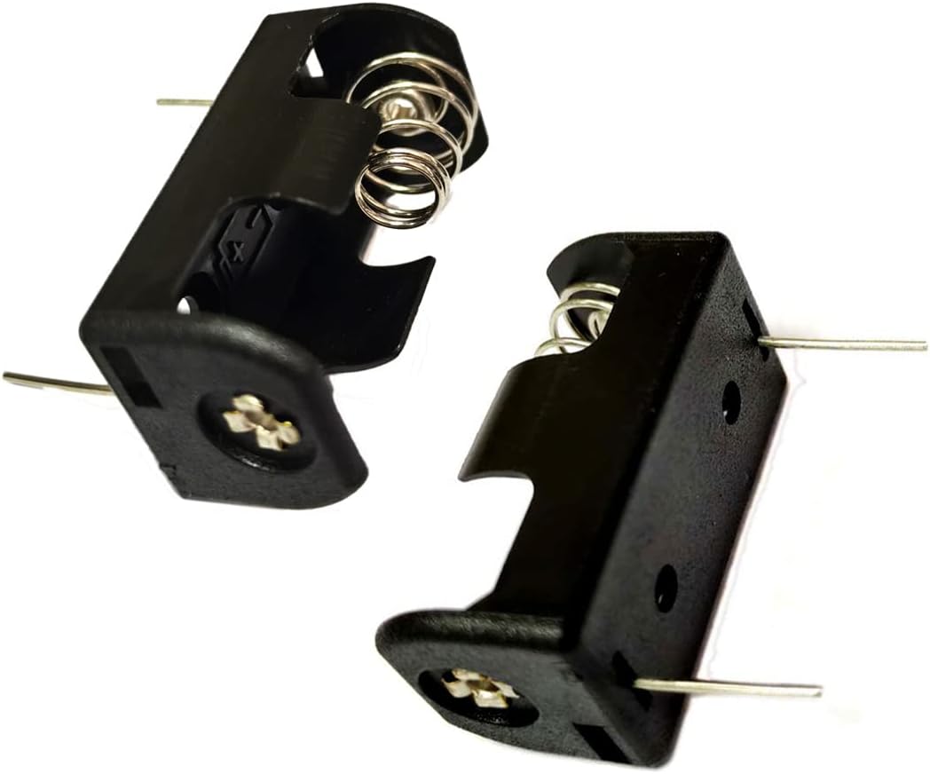 LampVPath (Pack of 2 14250 Battery Holder, 1/2AA Battery Holder, ER14250 Battery Holder, 1/2AA 3.6V Battery Holder with PCB Solder Mounting Lead