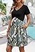 Plus Size Hawaiian Dresses for Women Short Sleeve Loose V Neck Summer Dress Midi Beach Sundresses Tropical Vacation Outfits Fashion Clothing 3XL
