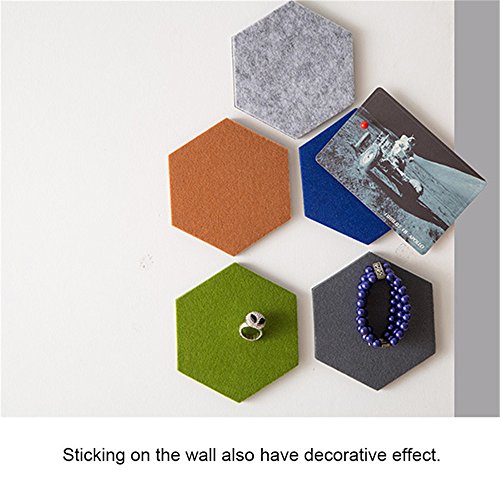 Hexagon Cork Board/Pin Board, Colorful Foam Wall Tiles Hexagon Type Memo Board For Wall Decoration Home Decor (Combination 9Pcs Set) #TOP3