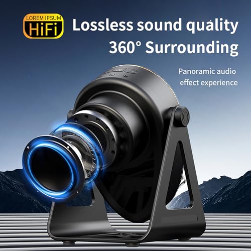 Image of 5 in 1 Induction Bluetooth Speaker with Phone Stand, 1800mAh RGB Lighting Induction Speaker, 360 Surround Sound, 4-13 inch Device Fit, Ideal for Men Women, Parties, Gaming