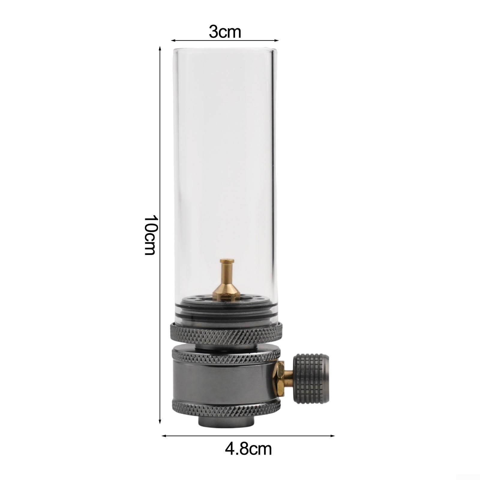 Lanterne à gaz pour camping en plein air avec tige d'extension de réservoir vide, lampe de tente à gaz pour randonnée, camping, pique-nique (lanterne à gaz)