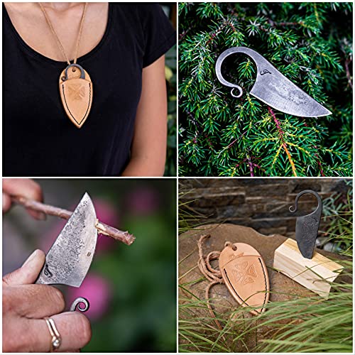 Toferner 2015001 Celtic Pocket Knife, Hand Forged Fixed Blade Knives thumb #1