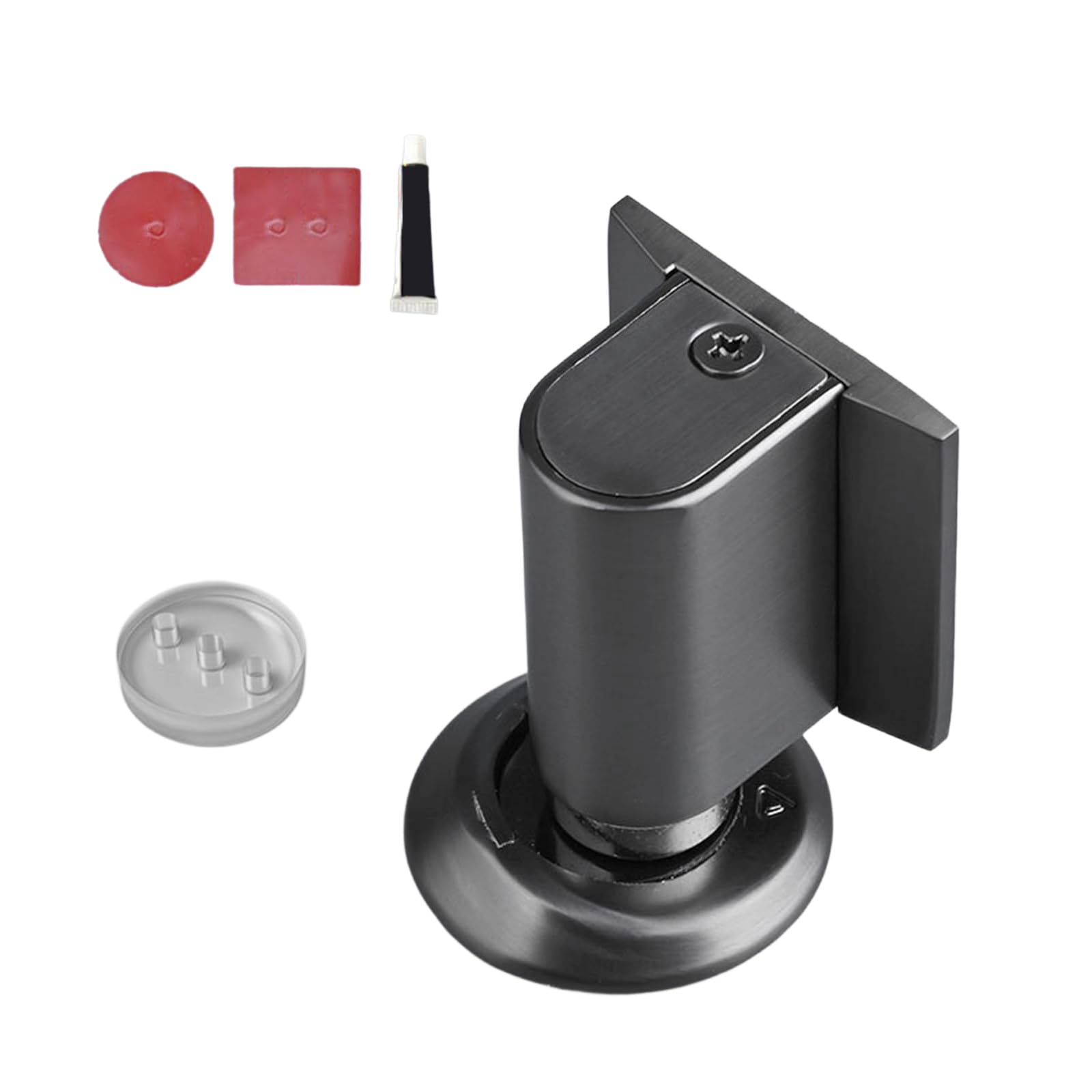 Nucelit Qiang Gray Heighten Door Holder With Adjustable Base Sturdy Alloy Construction For Home And Workplace Use Anti Slip Door Holder