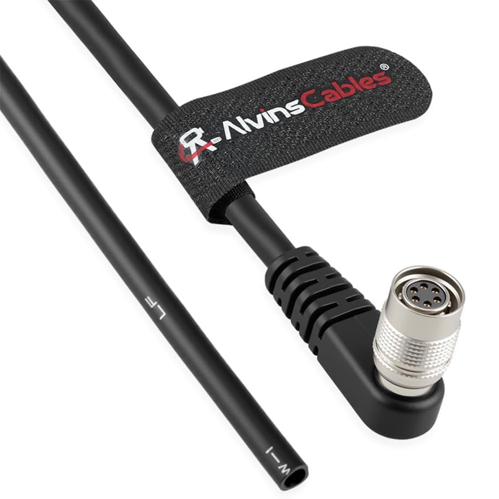Alvin's Cables Hirose 6 Pin Femmina Angolo Retto a Open End Cavo Trigger Strobe PWS Cavo per TIS GigE Telecamere per Basler 1M