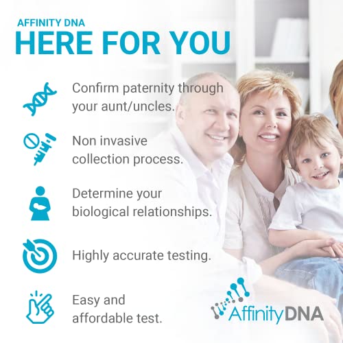 Image of Aunt Uncle DNA Testing Kit - Highly Accurate Genetic Swab Test | 18 Loci Avuncular Home DNA Test Kits for Aunt /Uncle & Child | Results in 5 Working Days | A Complete Kit With No Extra Fees