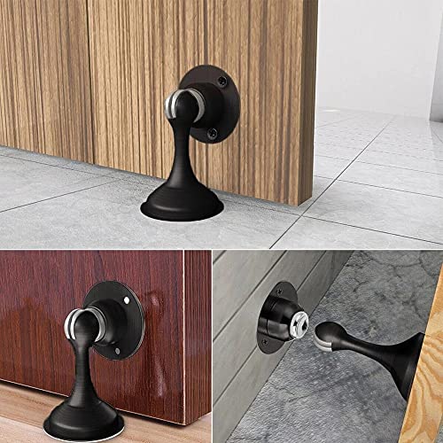 Herrajes de puerta de acero inoxidable con tope oculto y plano 4