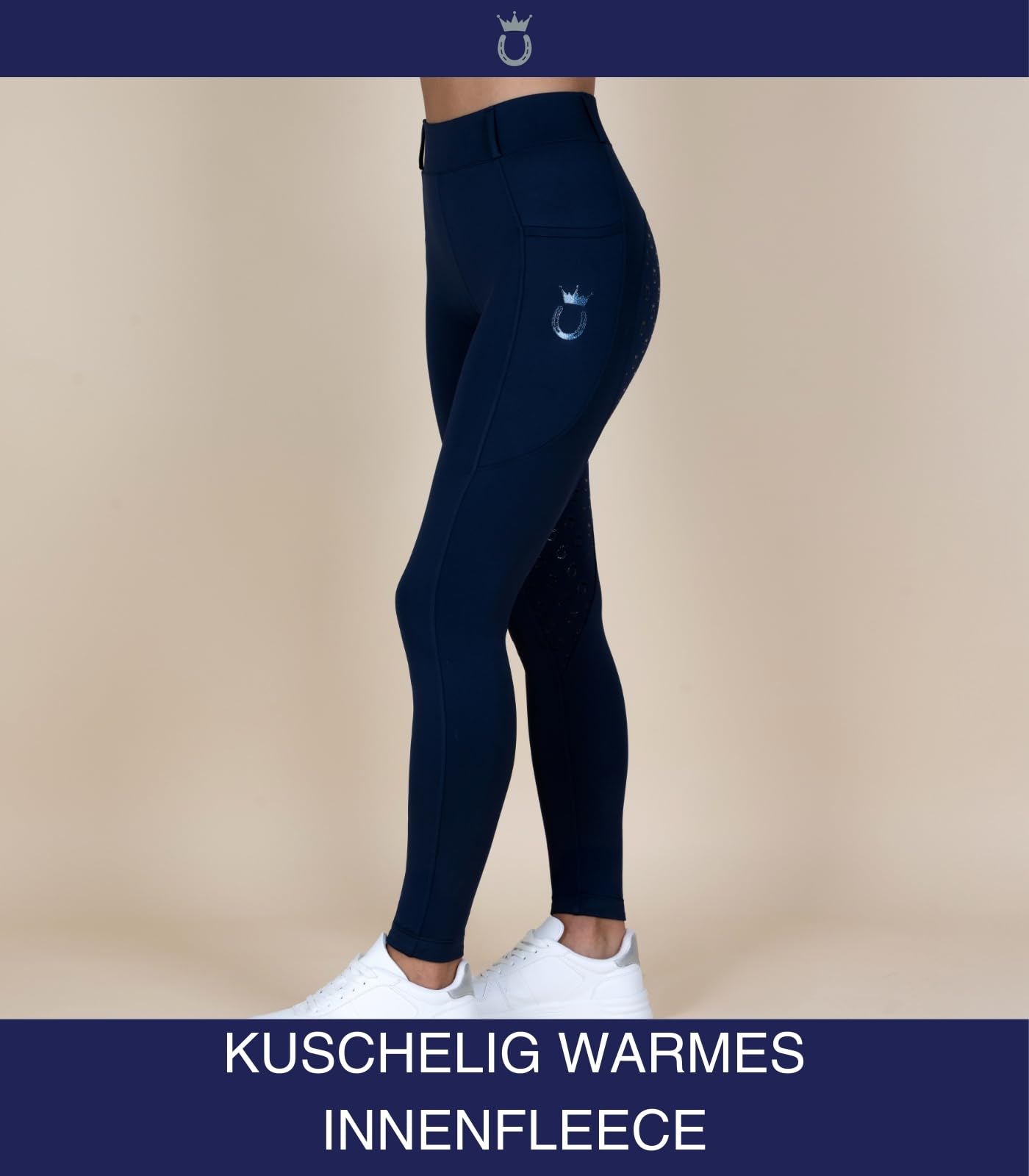 Royal Horsemen Winter Reitleggings Damen & Mädchen, NightclubNavy, M