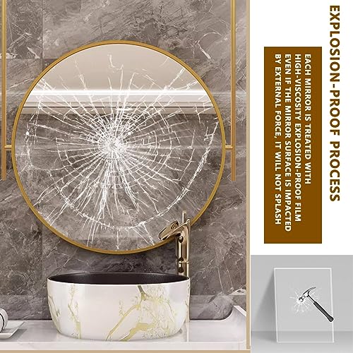 Miroir de maquillage mural avec perche pour une clarté optimale