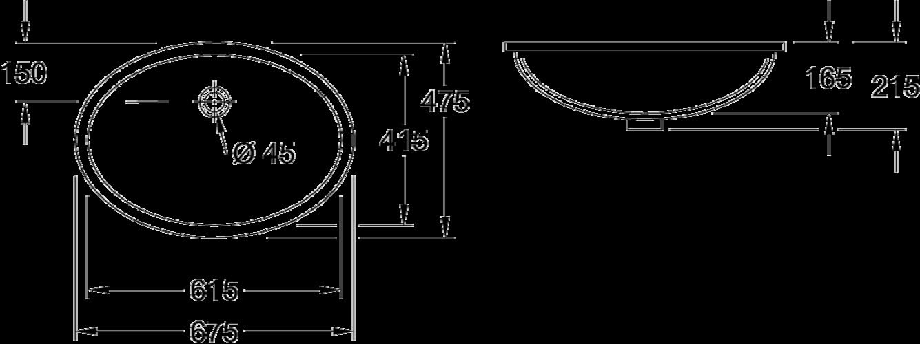 Unterbau-Waschtisch EVANA 6144.00