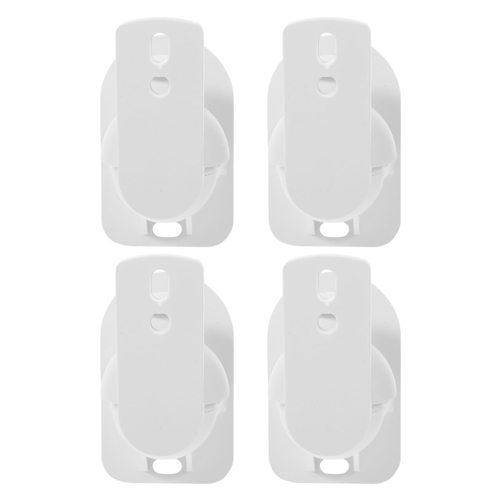Uonlytech 4 Piezas Soporte de Pared para Altavoz Envolvente Abs Blanco S03