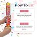 12Pack Confetti Cannon Multicolor Party Confetti Shooters Biodegradable Confetti Poppers 12Inch Party Poppers Cannon Launches 15-20ft for Graduation Birthday Wedding New Years Celebration Decorations