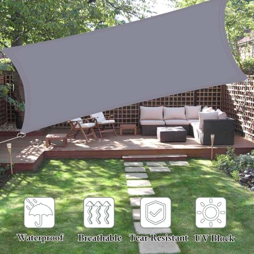 Voile d'ombrage imperméable 4x6m pour jardin et terrasse - 4
