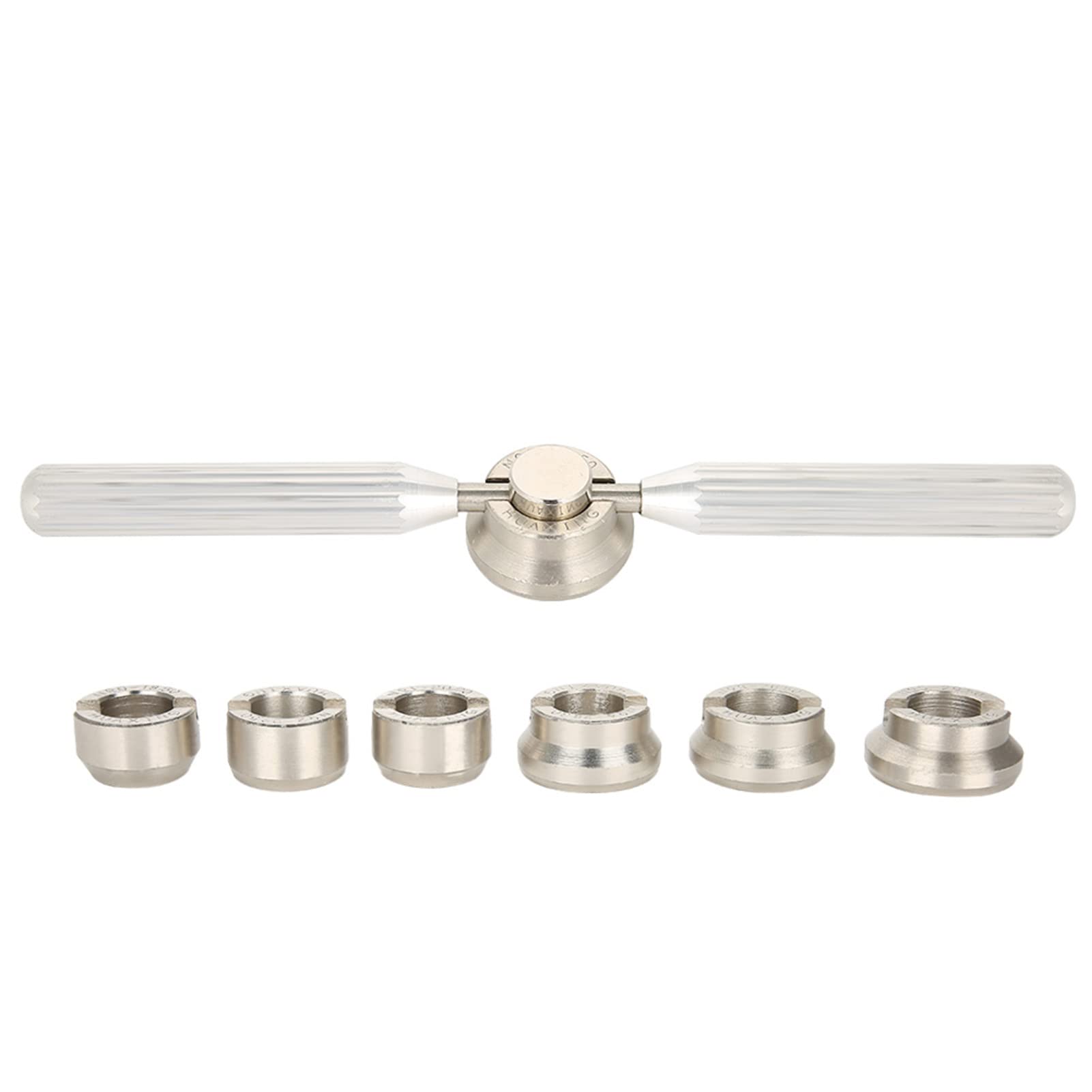 Watch Back Case Opener Kit, 6 Dies Watch Back Cover Opener Kit, Watch Back Remover Tool for Battery Replacement Watch, Watch Repairer Tool Set for Rolex Oyster