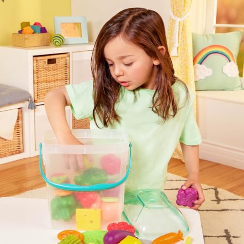 image for B. toys – Foodie Fun – Pretend Play Food & Board Book Set – 32 P