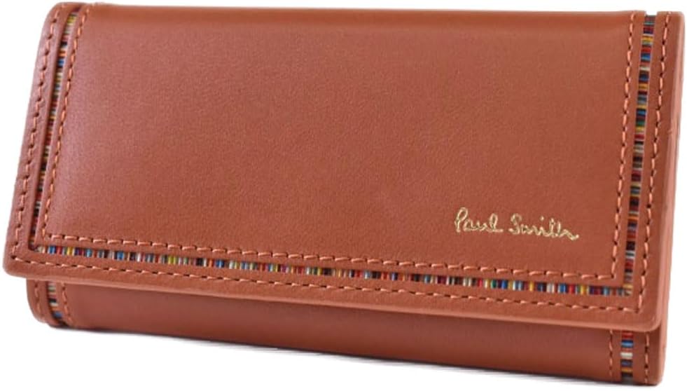 【未使用品】ポールスミス インセットマルチストライプ キーケース 6連 ブラウン ポールスミス PAUL SMITH キーケース 6連 マルチストライプ