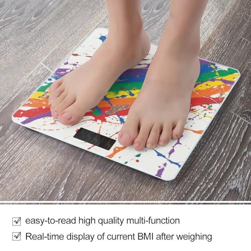 Báscula Digital de Baño con Diseño Colorido y Vidrio Templado miniatura 5