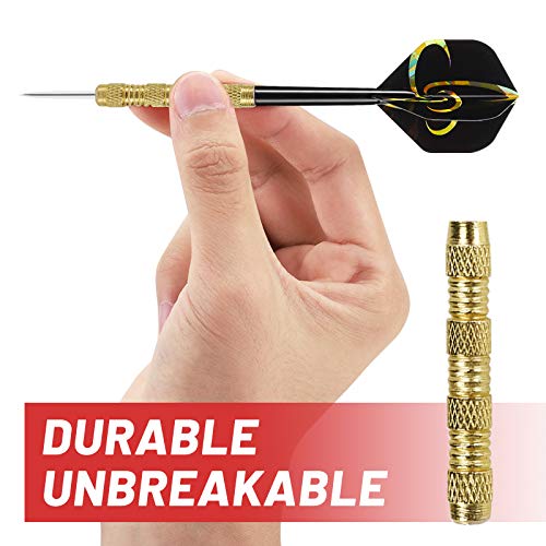 Image of Accmor Metal Tip Darts, Steel Tip Darts, 14 Grams Professional Metal Darts, Darts Metal Tip Set, Metal Darts for Dartboard