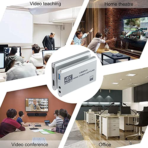 Image of Rybozen 4K Audio Video Capture Card, USB 3.0 HDMI Video Capture Device, Full HD 1080P for Game Recording, Live Streaming Broadcasting