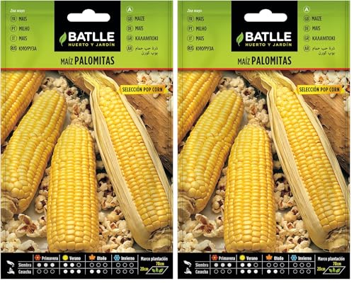 Semillas Batlle Maiz palomitas POP CORN (Paquete de 2)