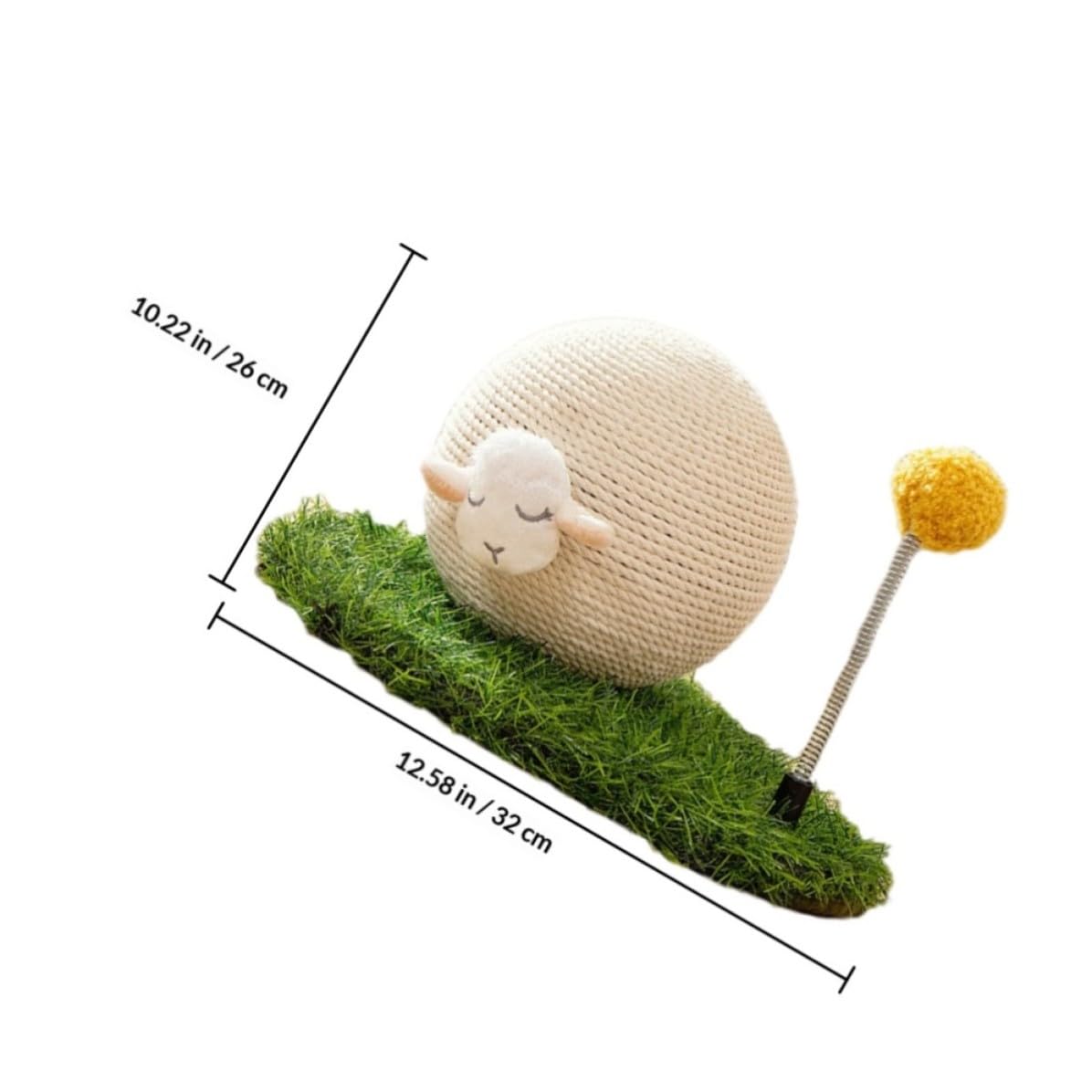 HANABASS Pelota Rascadora para Gatos, Juguete de Garras Abrasivas de Sisal y Madera, Resistente al Desgaste Desprender Fibras, Forma de Bola, para Gatos y Gatitos, Decoración del Hogar