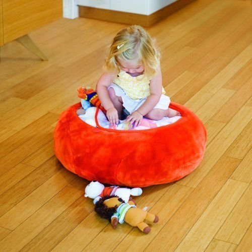 Boon Animal Bag Stuffed Animal Storage,Orange