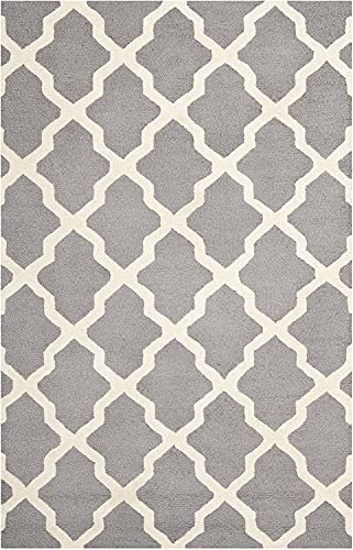 Image of Hand Tufted Wool Carpets Anti Shedding Rug Modern Carpets for Living Room Size 8x11 Feet