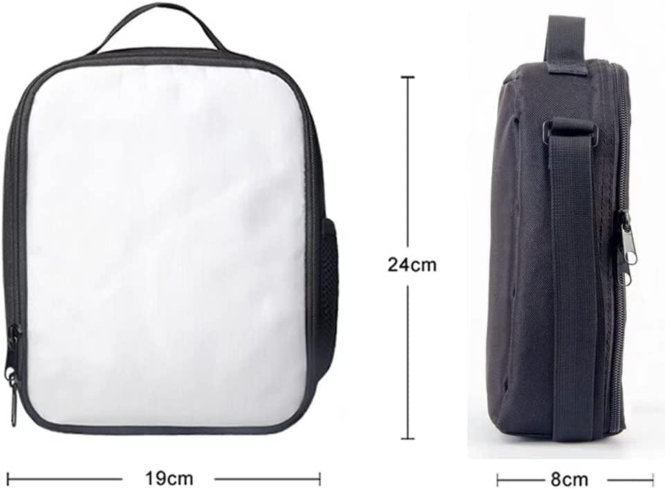 Miniatura 5 de Salabomia - Lonchera 3D de bulldog francés para niños y niñas, reutilizable, duradera, aislada, con correa ajustable, bonita bolsa de almuerzo