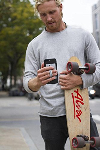 Monet Phone Grip With Expanding Stand And Slim Wallet (Steel Gray) #TOP5