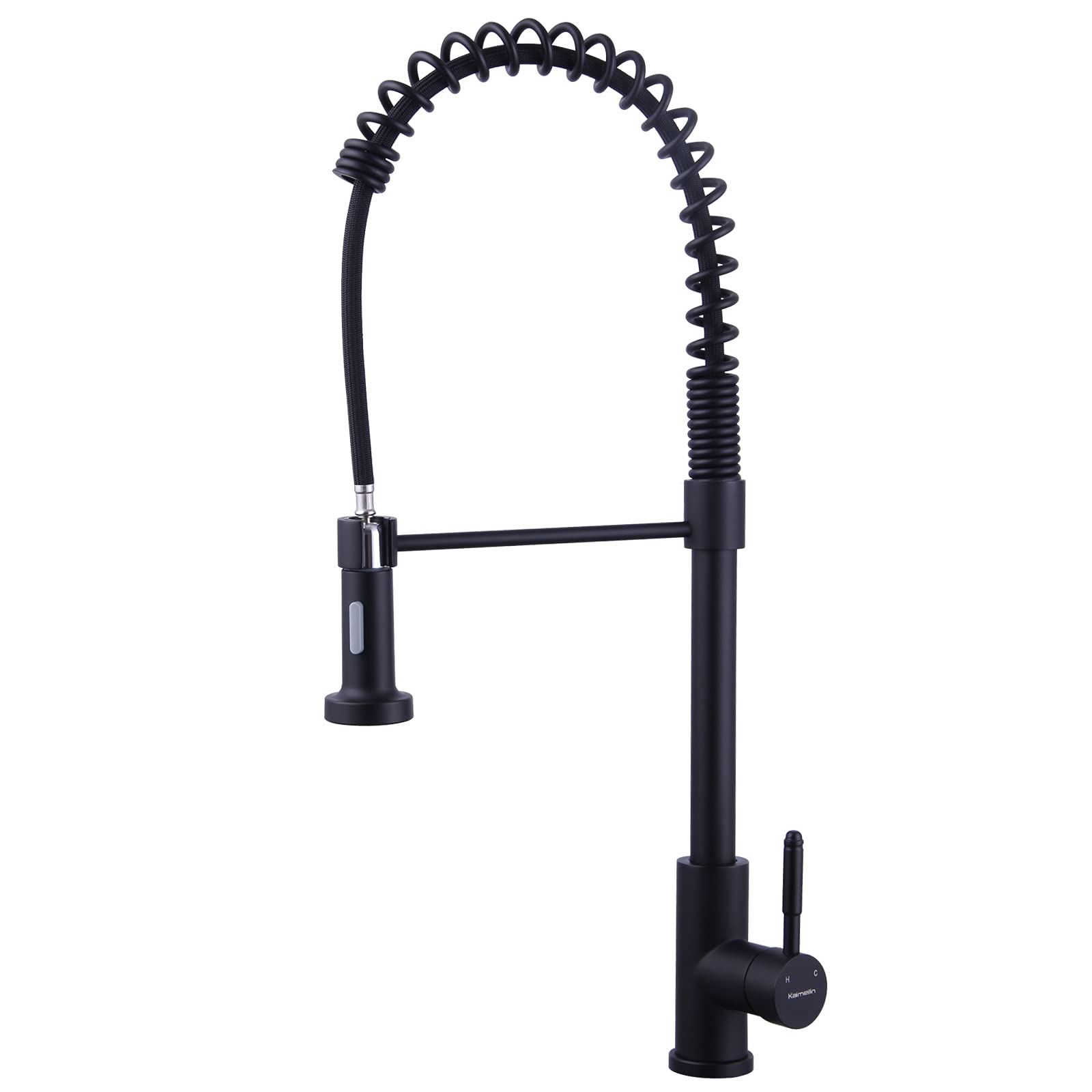 Buy KeiLin Modern Black Kitchen Sink Faucets with Pull Down Sprayer