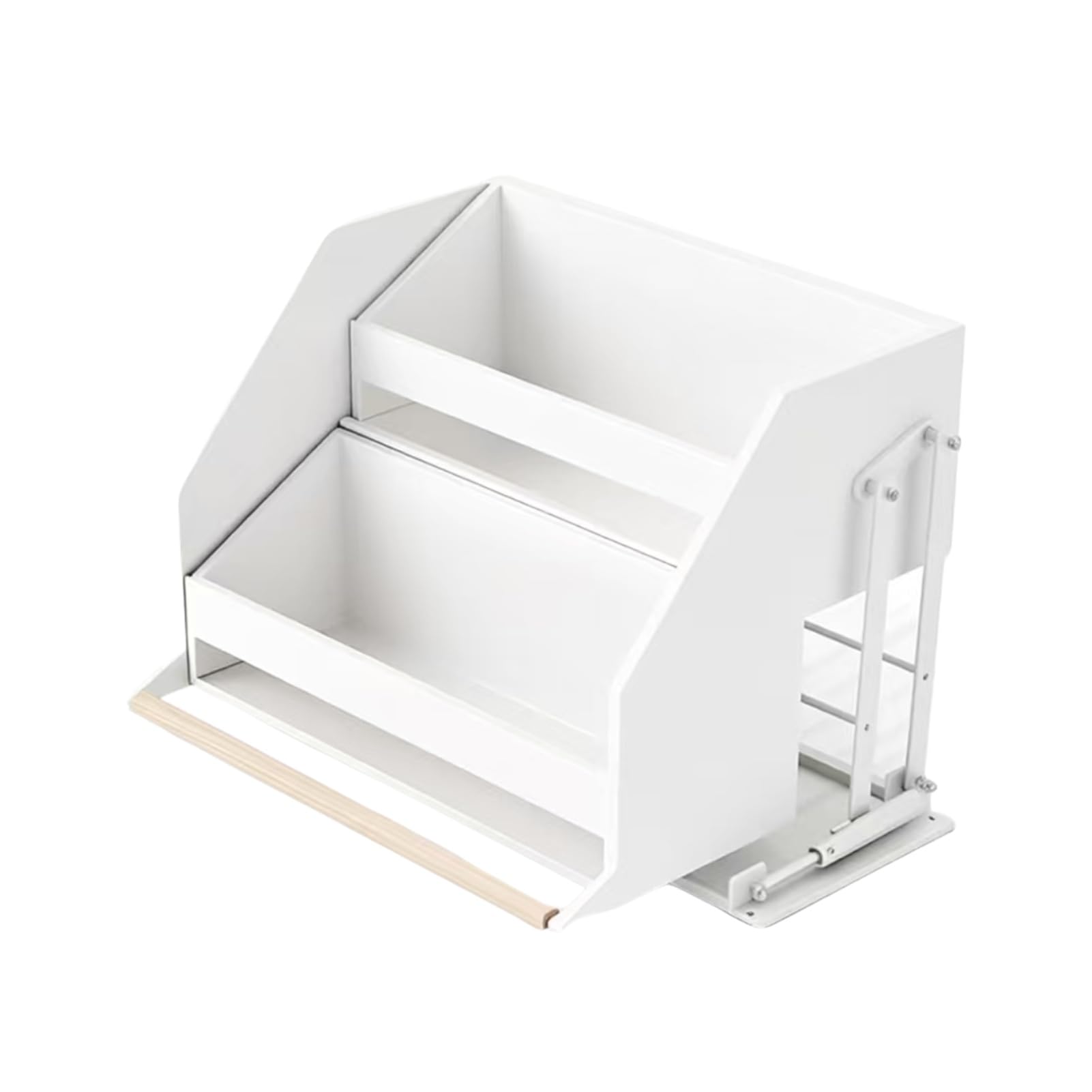 Organiseur d'armoire rétractable – Panier de levage réglable en acier inoxydable, étagère à épices murale, capacité de charge de 10 kg, pour cuisine et placard