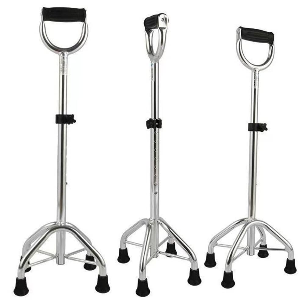 Walking Cane Regulowane kule ułatwiające poruszanie się dla seniorów niepełnosprawnych w podeszłym wieku, spacerówka z siedzeniem, wygodny uchwyt z podstawą poczwórną little surprise