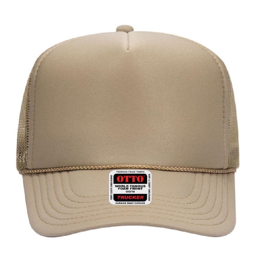 Image of Otto Cap 5-Panel High Crown Mesh Back Trucker Hat