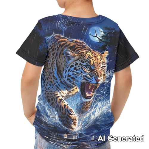 Image of Xhuibop Kids T Shirts for Boys Size 3-16 Girls Short Sleeve Sportswear Active Tops