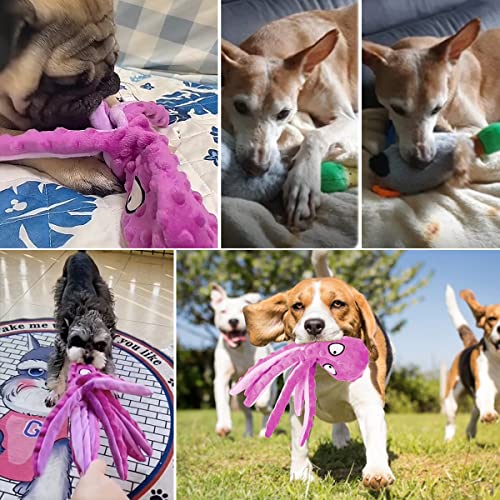 Okvsko Dog Squeaky Toys Plush Chew Toy No Stuffing For Puppies, Small, Medium, And Large Pets 2 Pack #TOP6