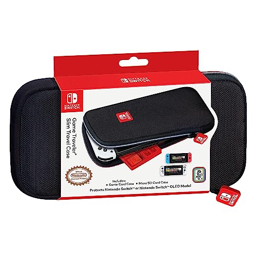 Nintendo Switch Travel Slim Case - Switch Case for Switch OLED and Switch, Bonus Game Cases, Licensed Nintendo Switch Case