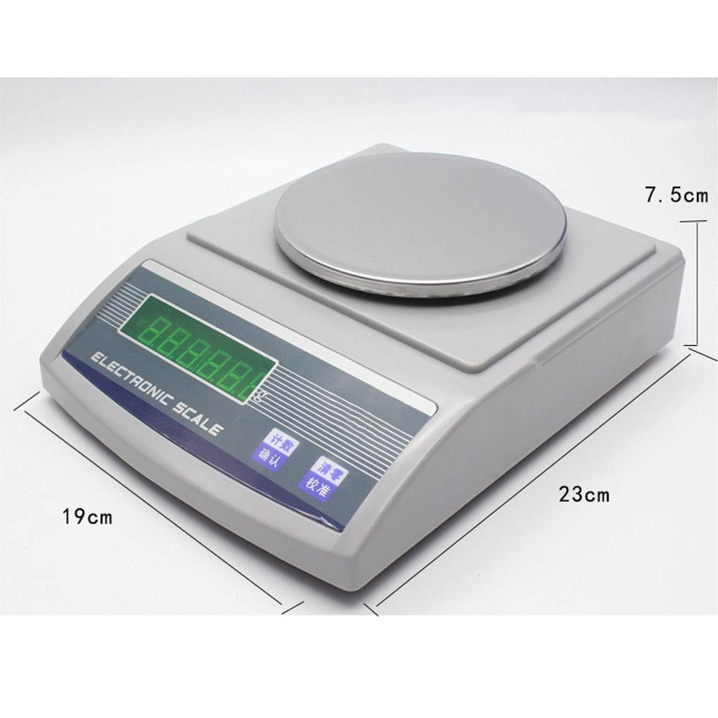 MRKU Báscula electrónica Báscula electrónica Digital 0,01 G LCD Balanzas analíticas de precisión para Laboratorio Básculas para joyería Básculas Escolares industriales