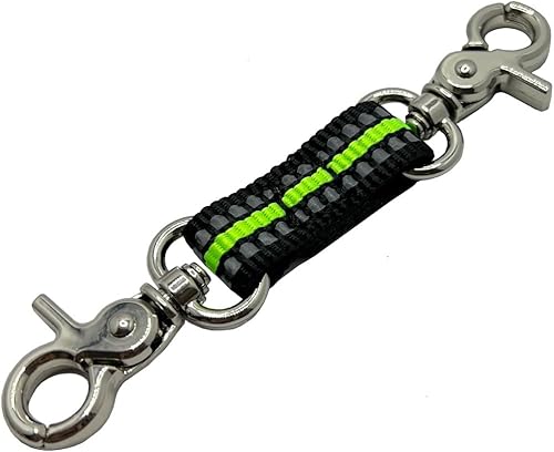 Miniatura 1 de Clip de seguridad de respaldo para collar de perro pequeño y mediano, clip de collar de punta para mini perros, clip de doble extremo suave para