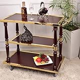 キッチンワゴン・アイランド 2段/3段 ラック キャスター付き ステンレス製 サービスワゴン キッチンカート 業務用 キッチン ホテル用 G 耐荷重約100kg 配膳車