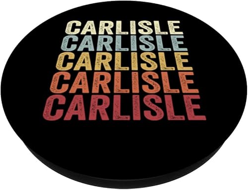 Miniatura 2 de Carlisle Ohio Carlisle OH Retro Vintage Text PopSockets Swappable PopGrip