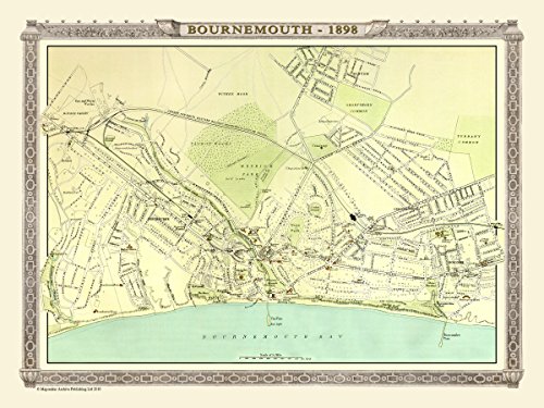 Rompecabezas de 1000 piezas: el regalo ideal con el mapa de Bournemouth de 1898