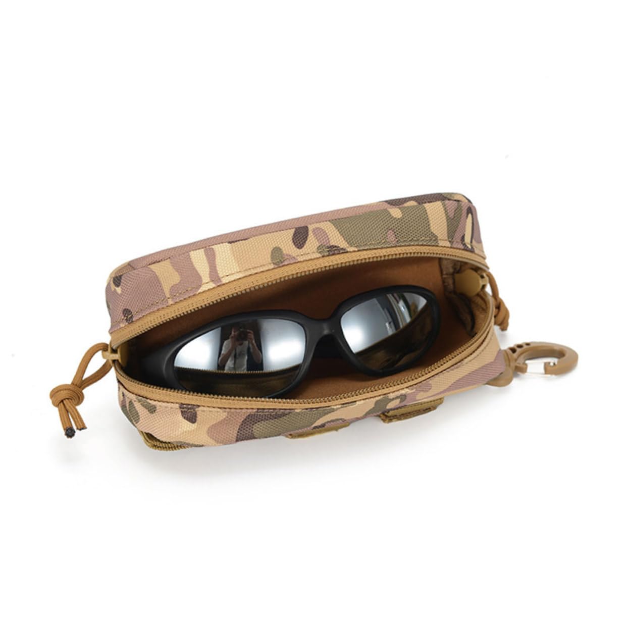 minkissy Custodia protettiva per occhiali astuccio per occhiali portatile scatola bicchieri custodia rigida per occhiali da sole custodie per occhiali Panno Oxford