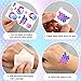 Konsait Glitter Temporary Tattoo for Girls, 24 Sheets Butterfly Mermaid Fairy Flowers Tattoo Stickers for Kids, Waterproof Fake Tattoos for Birthday Party Favors Goodie Bags Stuffers Party Fillers