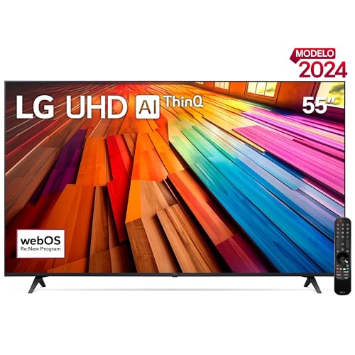 Pantallas, Home Entertainment LG Pantalla UHD AI ThinQ 55 Pulgadas 4K Smart TV 2024 55UT8050PSA